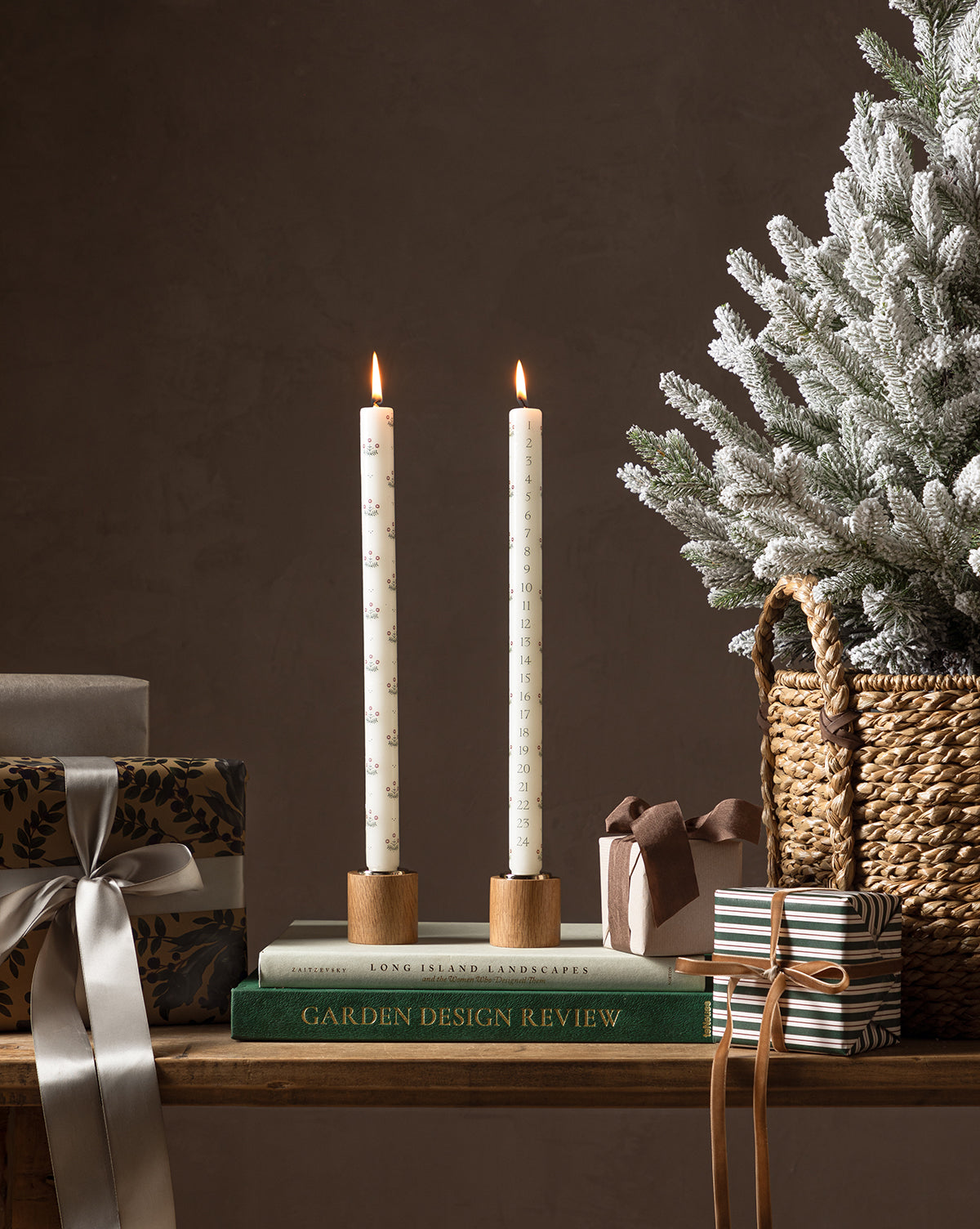 Advent Taper Candles (Set of 2)