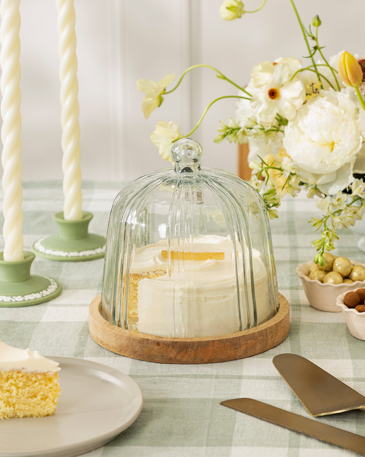 Cloche with Recycled Glass