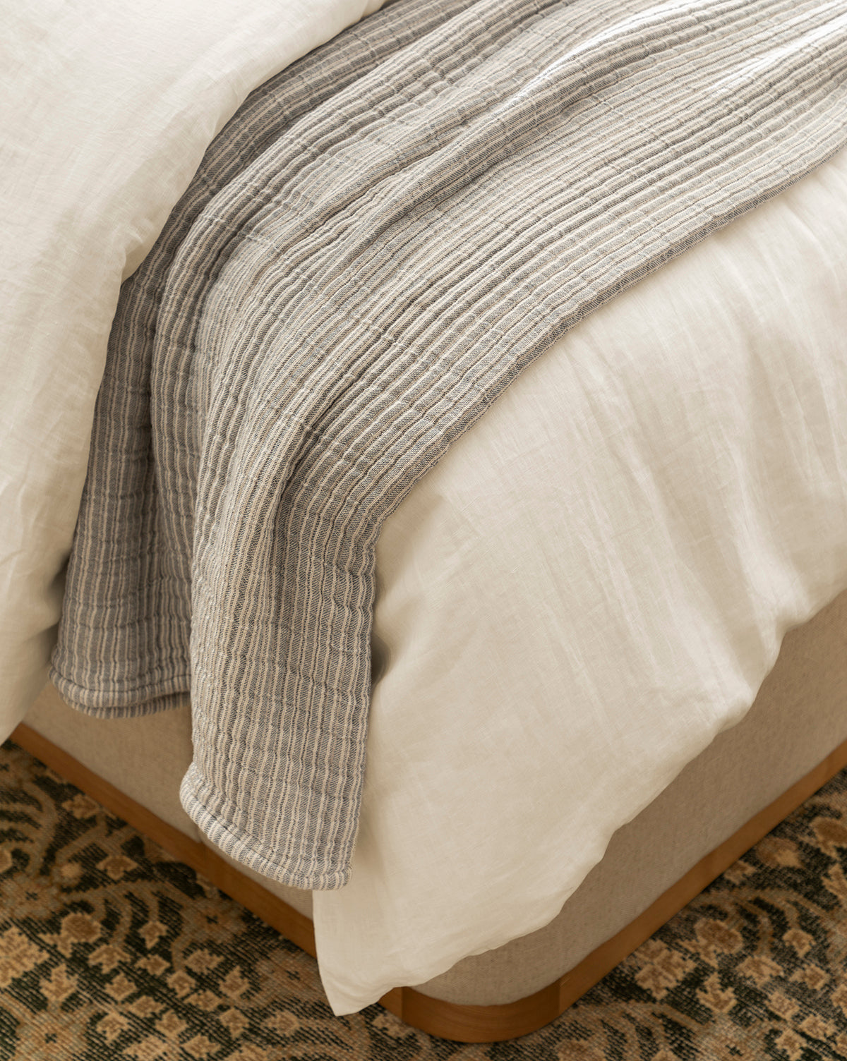 Penelope White Linen Duvet Cover