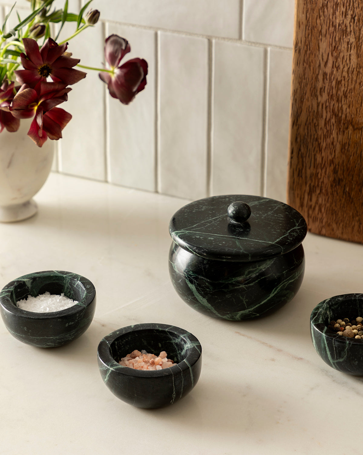 Laroche Marble Pinch Pots (Set of 3)