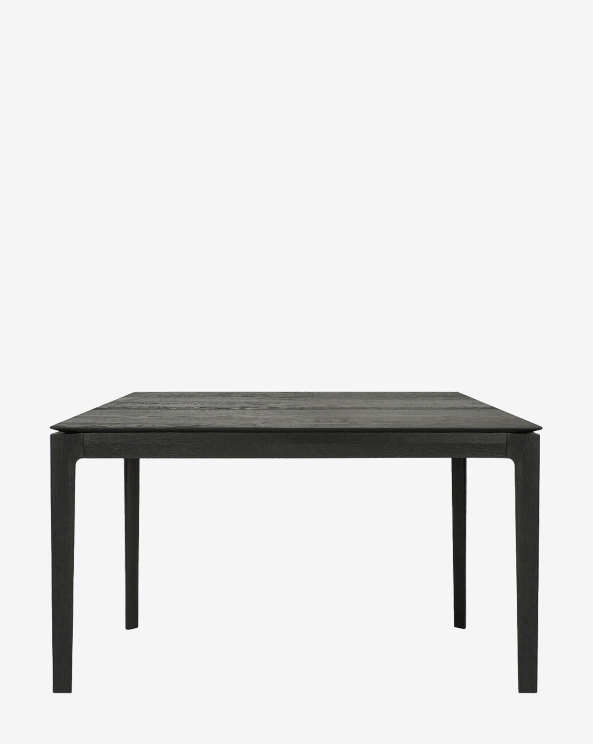 The Alec Dining Table showcases a sturdy, minimalist black rectangular design with four straight legs, ideal for modern dining rooms and presented against a plain white background by McGee & Co.
