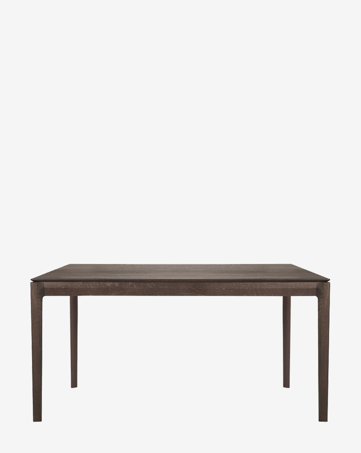 The Alec Dining Table showcases a sturdy rectangular dark wood design with four straight legs, making it an elegant addition to your dining room décor, by McGee & Co.