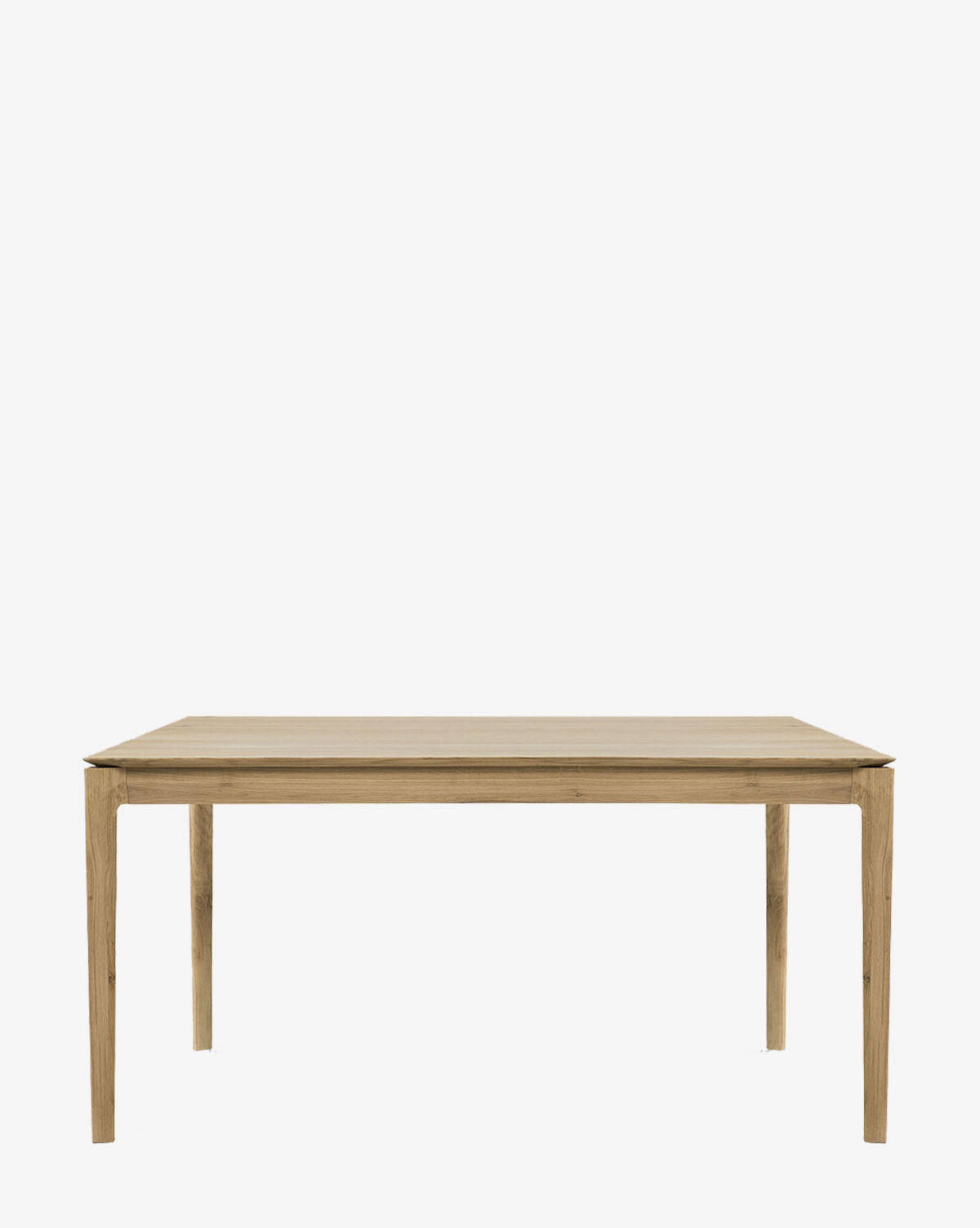 The Alec Dining Table features a sturdy, rectangular design with four straight legs and a light natural wood finish, offering simple modern style that complements any dining room, by McGee & Co.