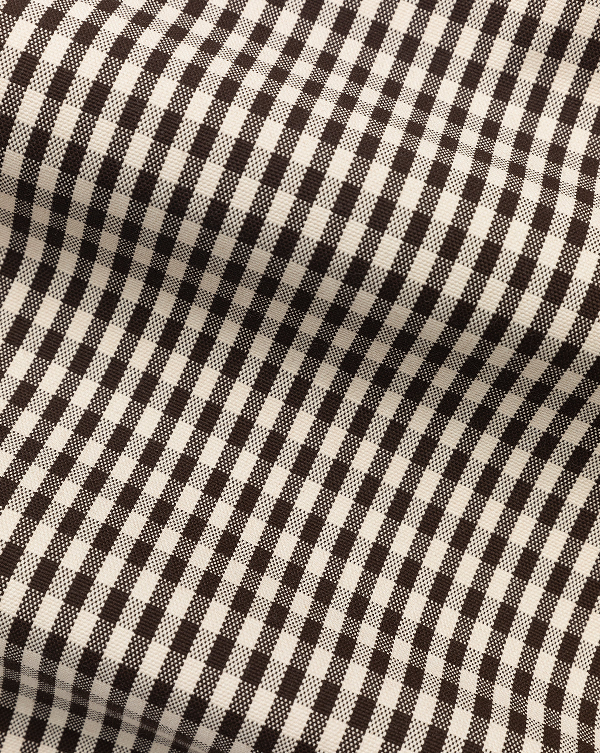 Dark Brown Perennials Gingham Swatch