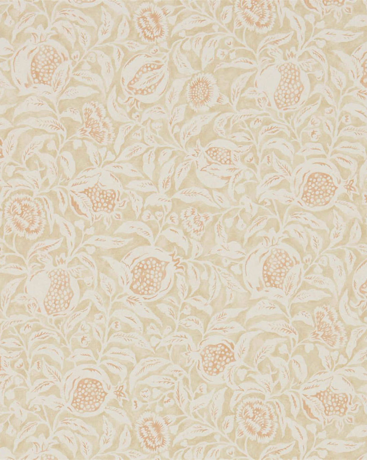 Wallpaper in sepia tones with vintage-inspired botanicals for a nostalgic, playful touch by McGee & Co.