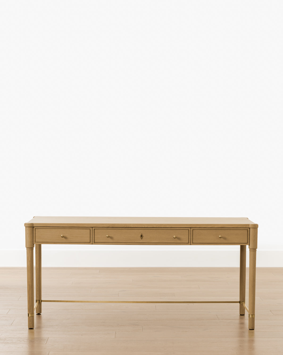 McGee & Co. oak desk with drawers for the office or bedroom.