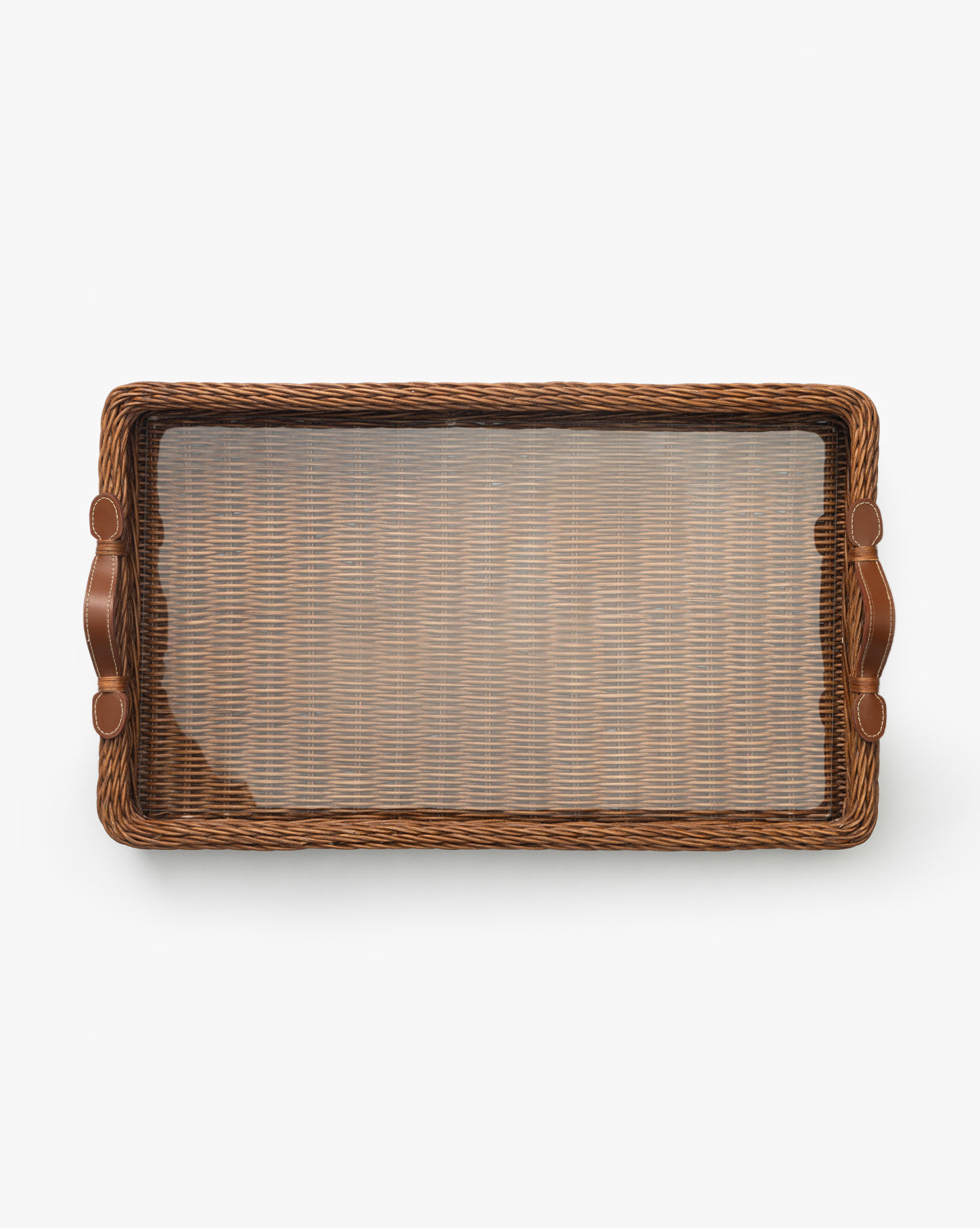 McGee & Co. woven wicker tray.