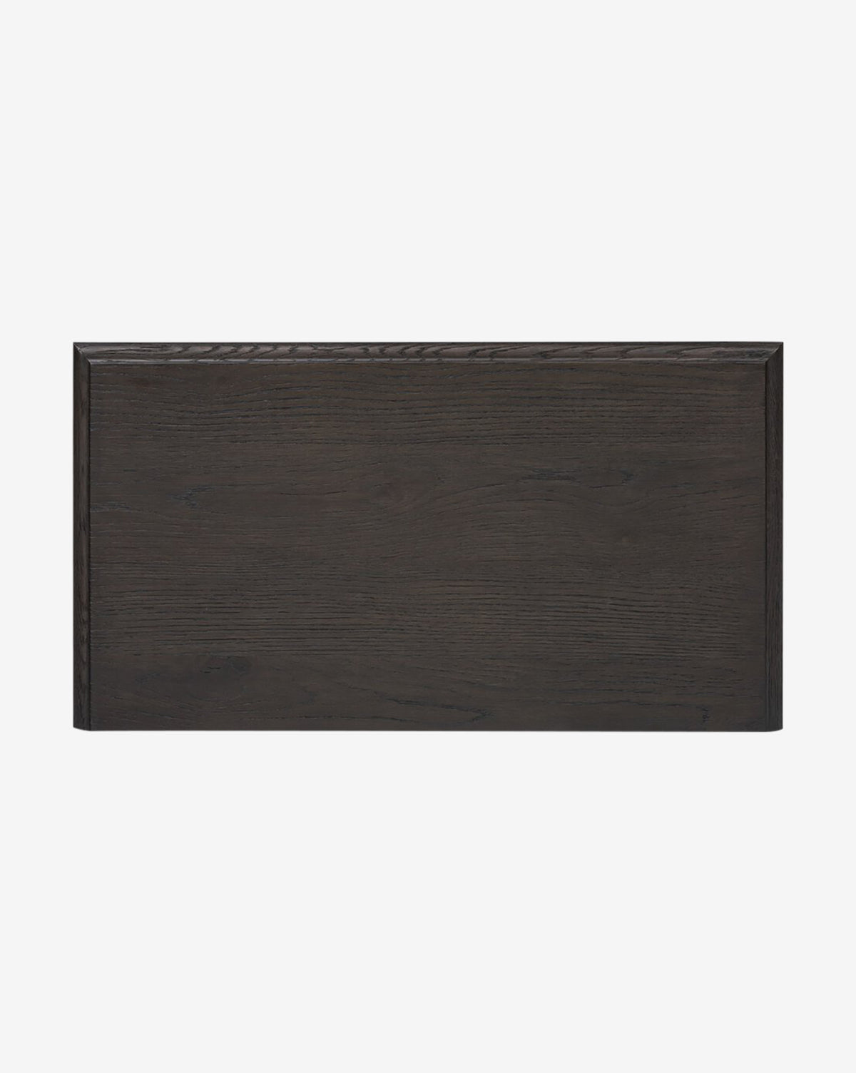 The Aurelian Nightstand features a rectangular smoked oak panel with a smooth surface and subtle wood grain, shown against a plain white background by McGee & Co.