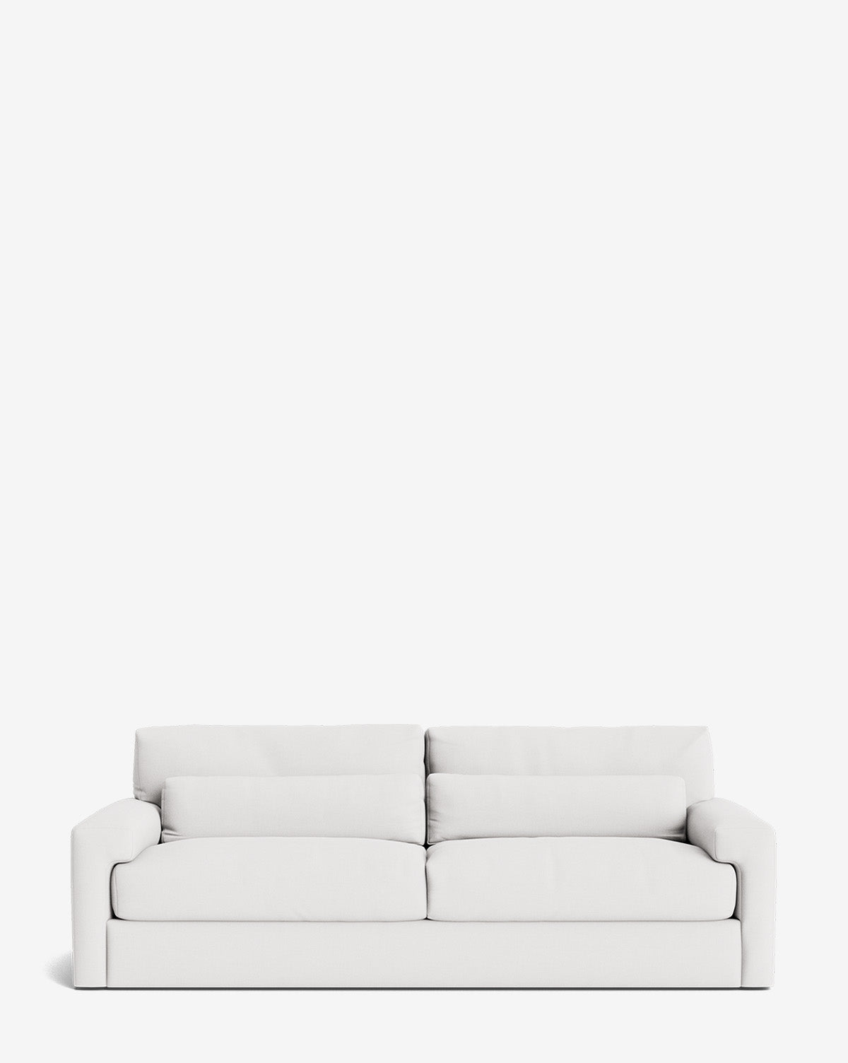 The Beckstead Sofa 92 features plush cushions, wide armrests, and a low profile in a modern, minimalist style, shown against a plain white background by McGee & Co.