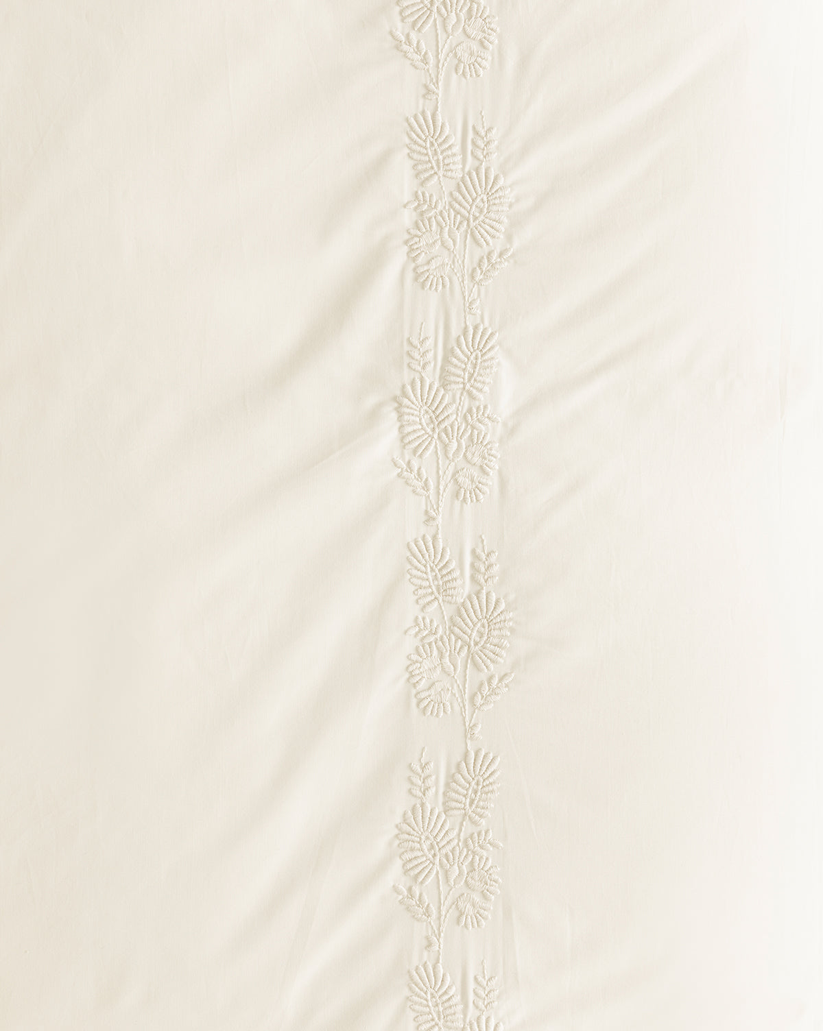 Bianca Percale Embroidered Duvet Cover