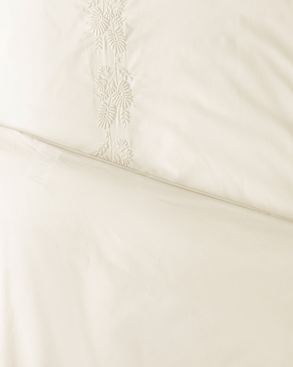 Bianca Percale Embroidered Duvet Cover