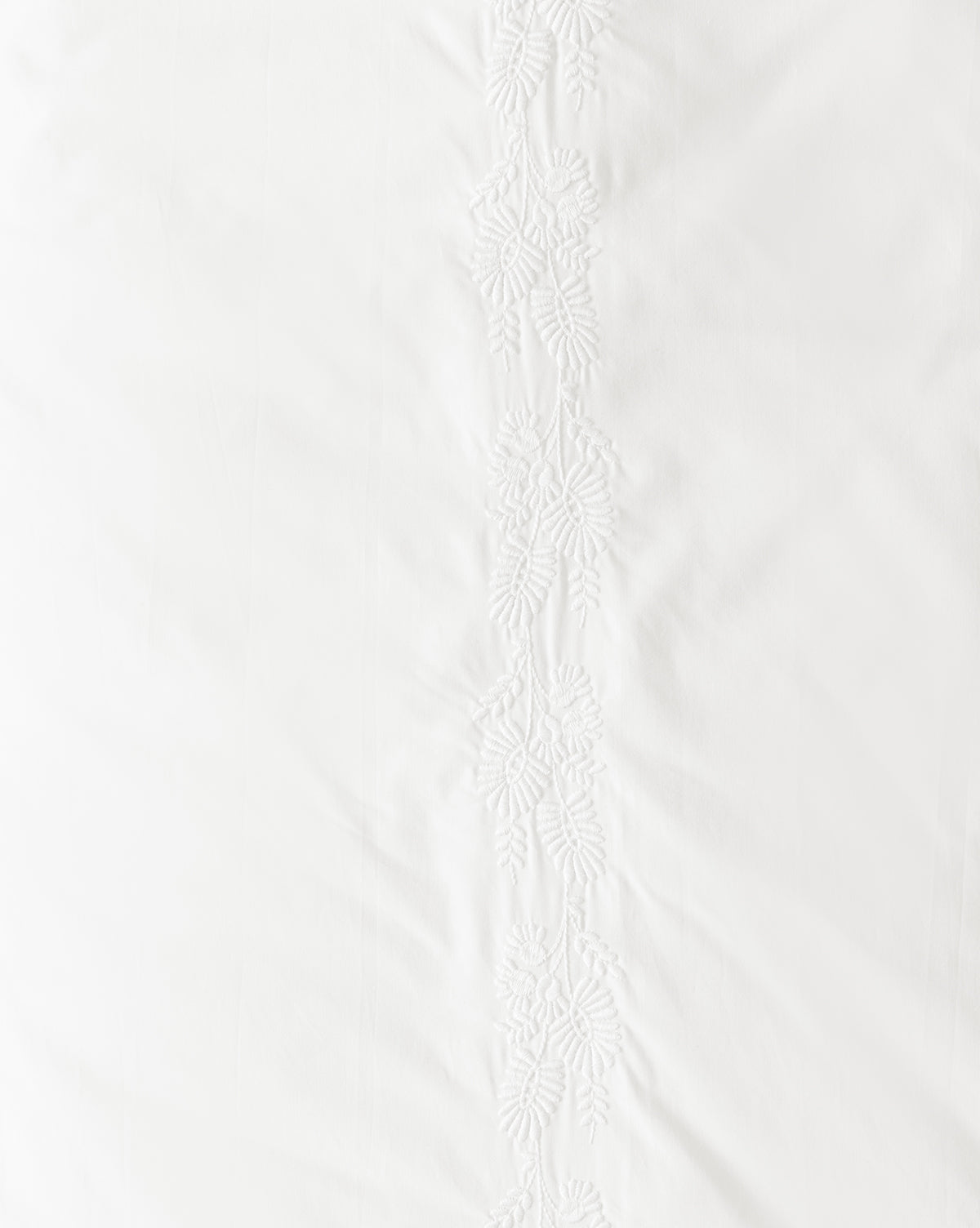 Bianca Percale Embroidered Duvet Cover