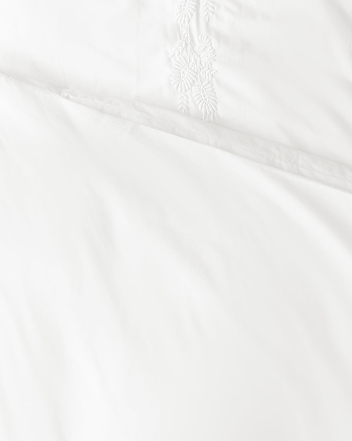 Bianca Percale Embroidered Duvet Cover