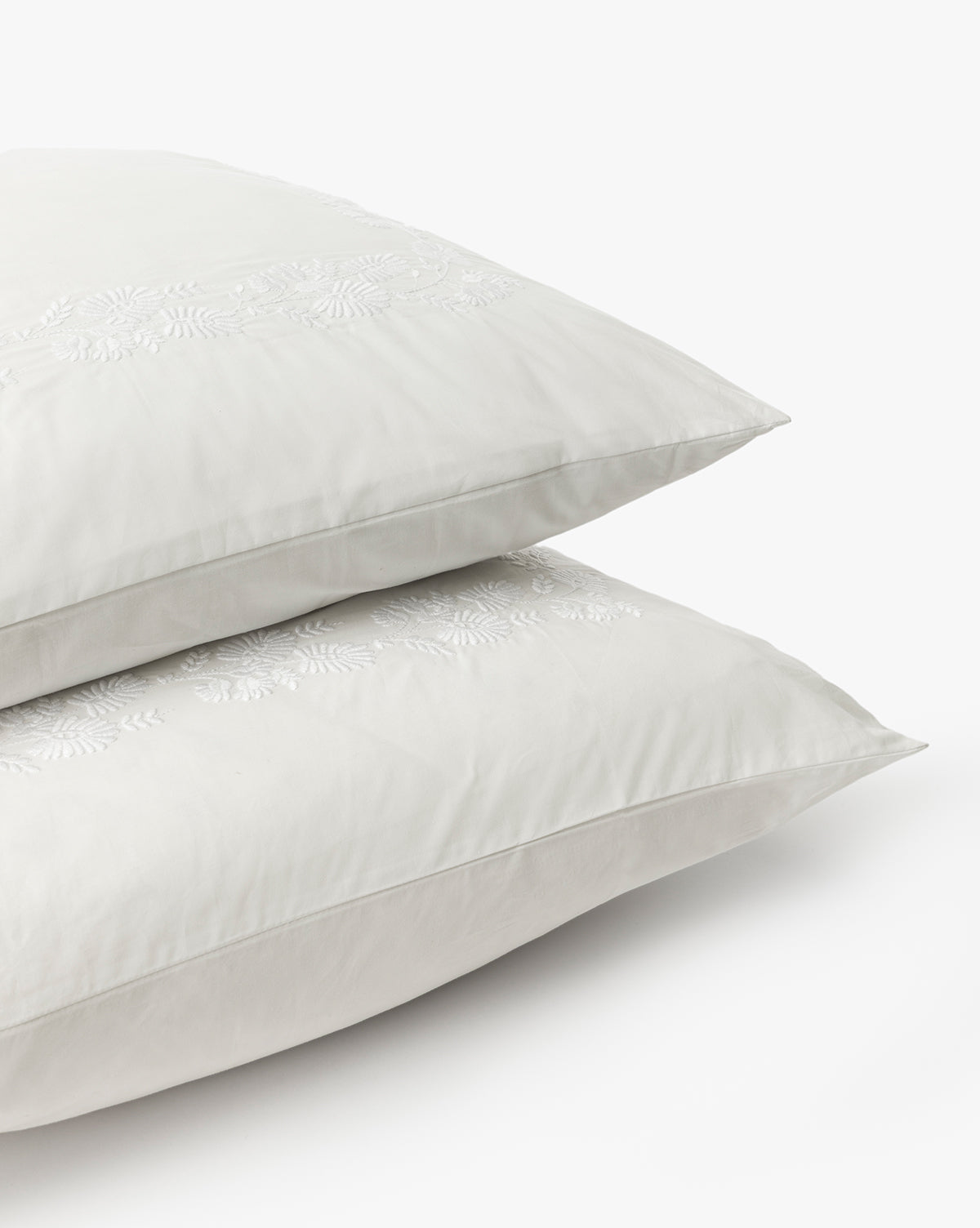 Bianca Percale Embroidered Shams (Set of 2)