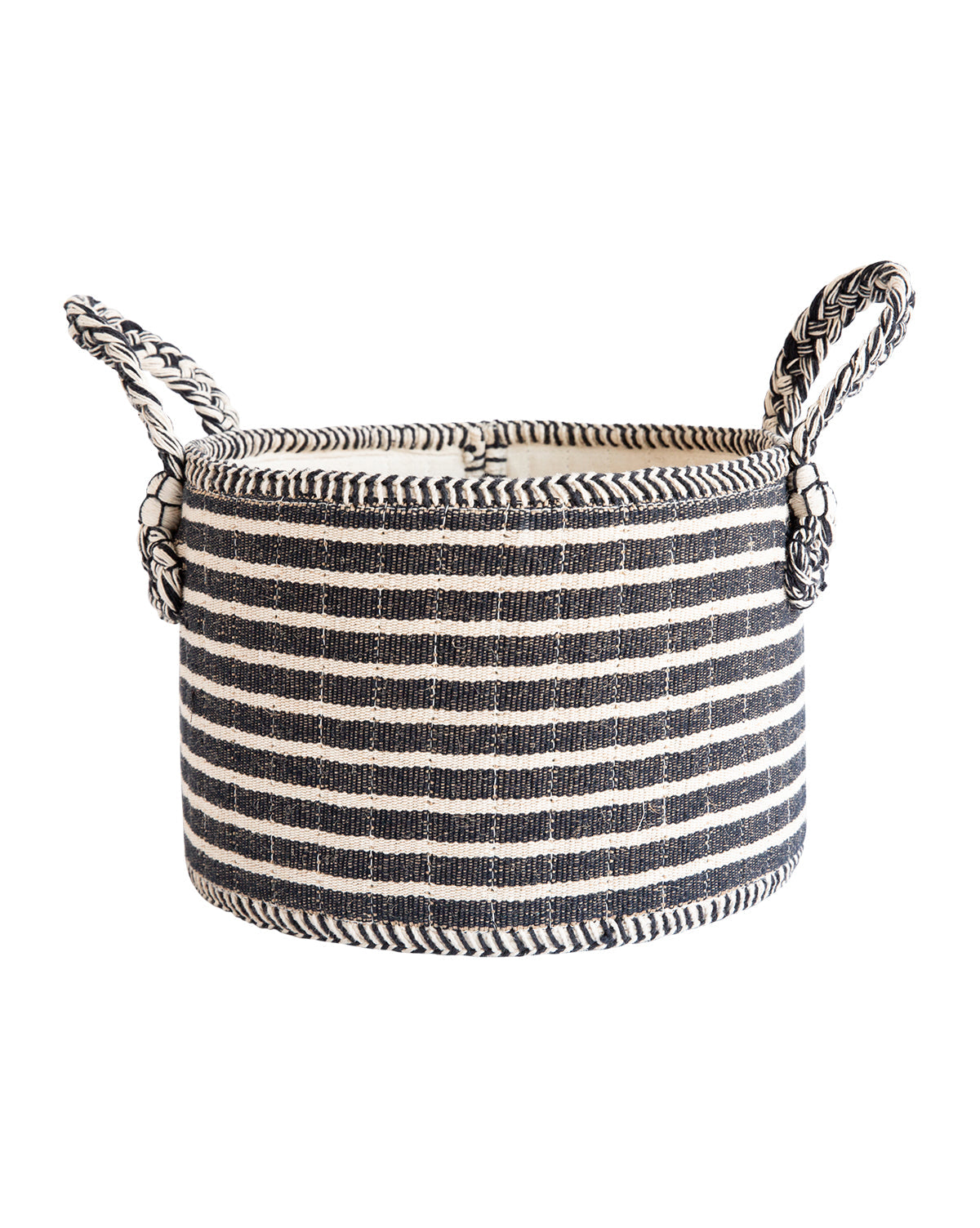 Black & White Stripe Baskets