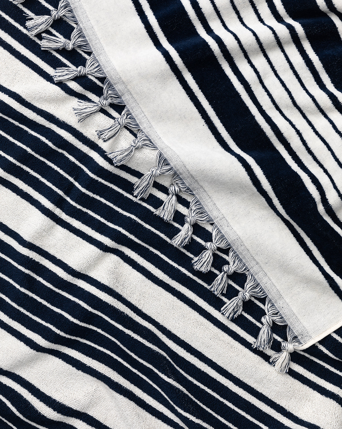 Close up detail large beach towel, 100% Turkish cotton design from McGee & Co.