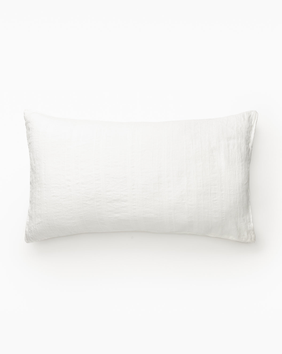 Carter Woven White Shams (Set of 2)