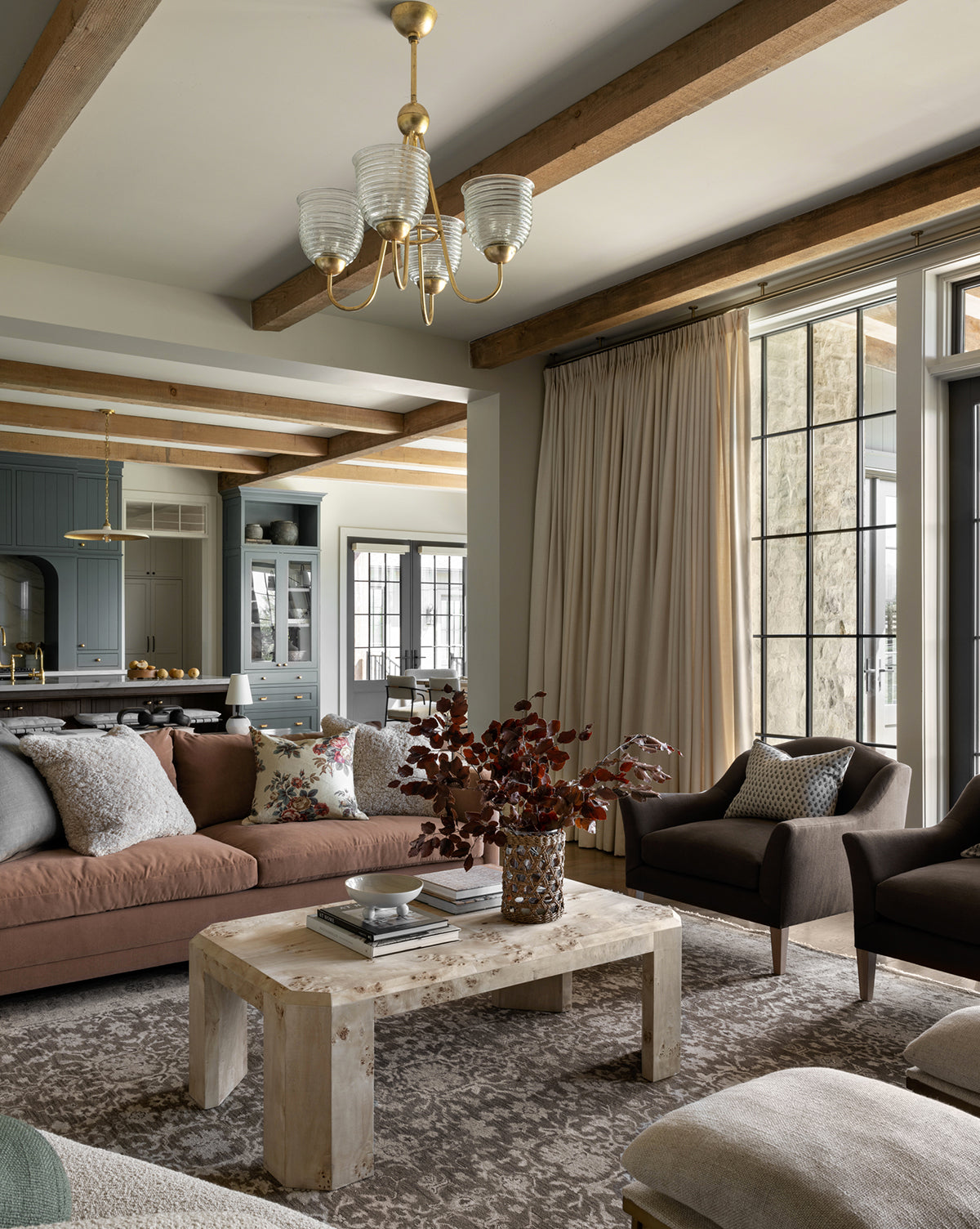 Rocio Burl Coffee Table