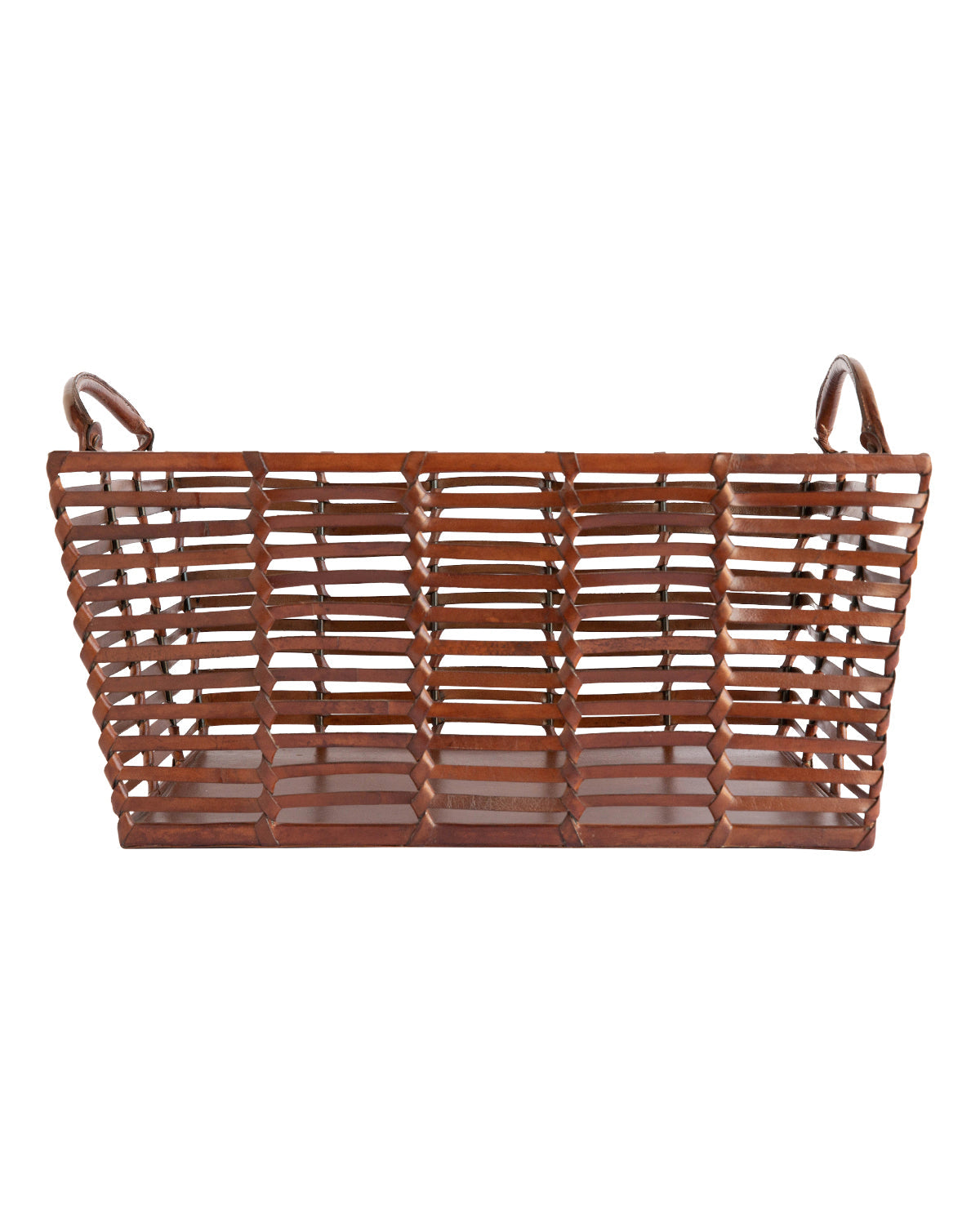Cigar Leather Basket