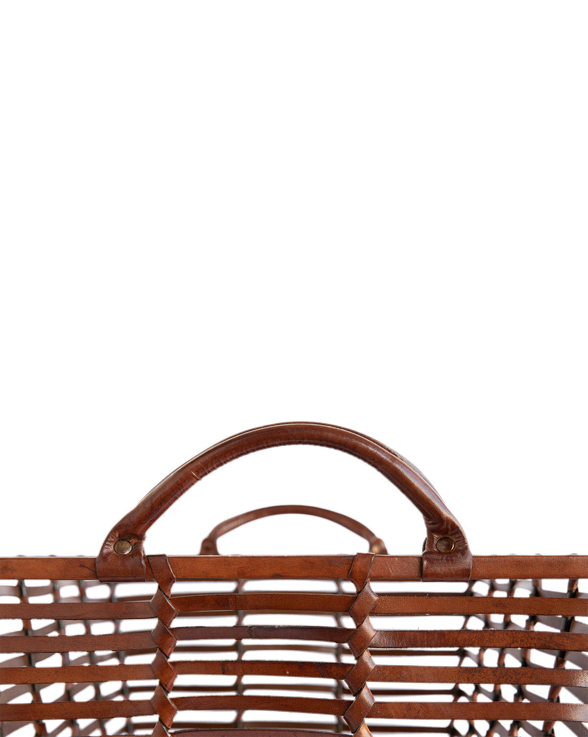 Cigar Leather Basket