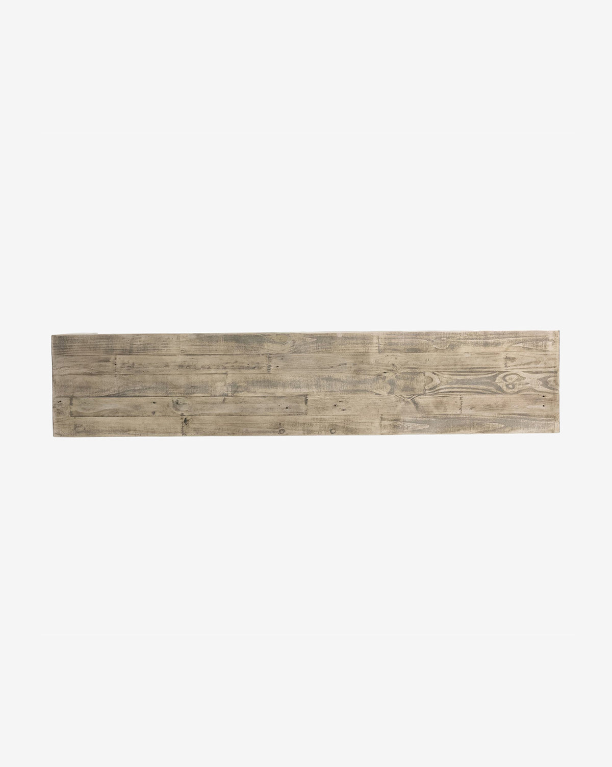 The Colter Console Table, crafted from reclaimed wood with a light brown finish and visible grain patterns, is shown set against a plain white background by McGee & Co.