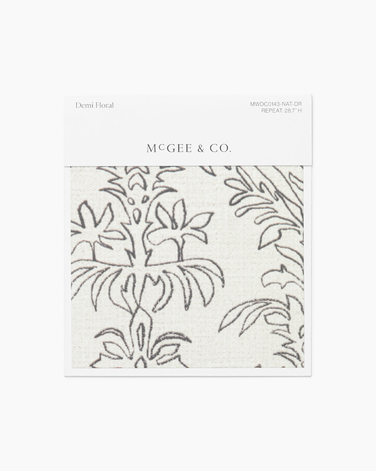 Demi Floral Stripe Wallpaper Swatch