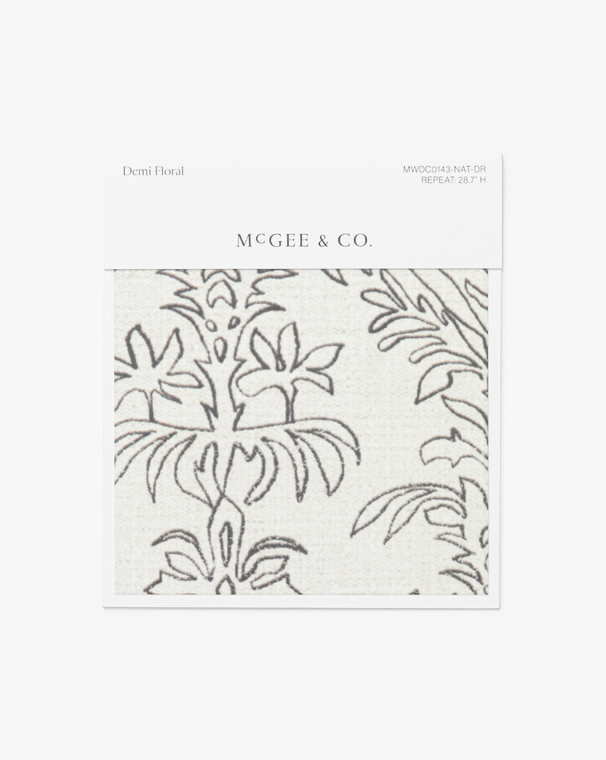 Demi Floral Stripe Wallpaper Swatch