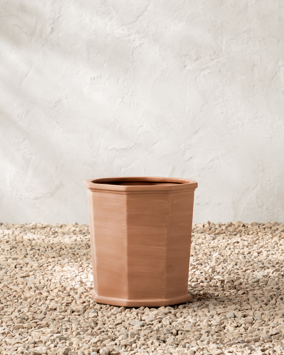 Small Dempsey Planter, 14” Dia. x 16” H in terracotta vessel styled design from McGee & Co.