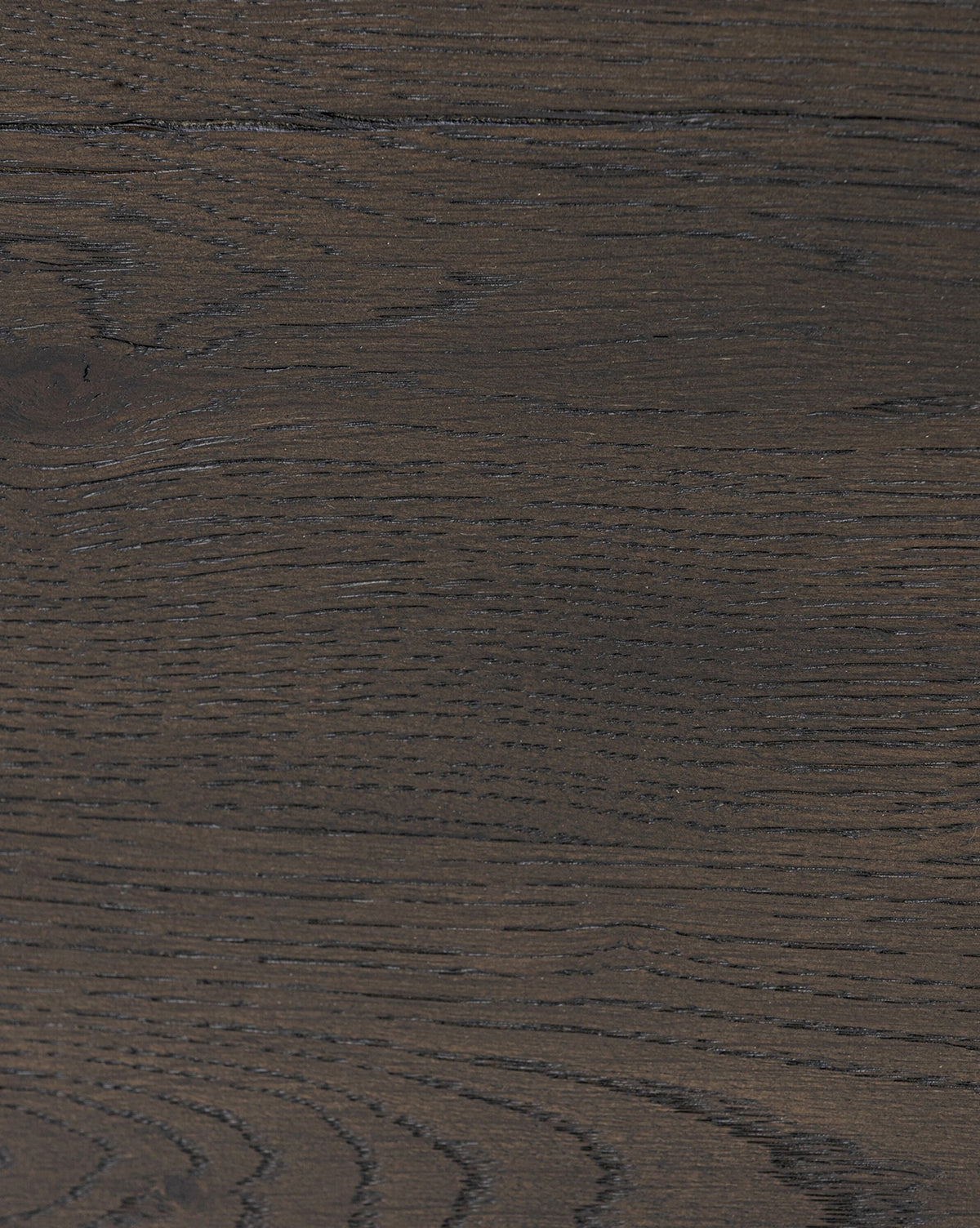 Dark brown oak surface with natural grain patterns and unique lines, featuring subtle color variations—ideal for enhancing modern decor when paired with the Eldoria Oak Sideboard, by McGee & Co.