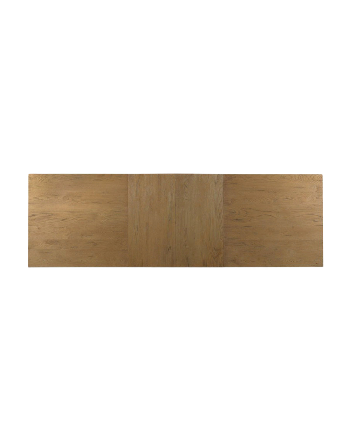 Rectangular wooden tabletop in natural light brown, top-down view on white background—ideal as the centerpiece for your Elliot Extension Dining Table or any expandable dining setup, by McGee & Co.