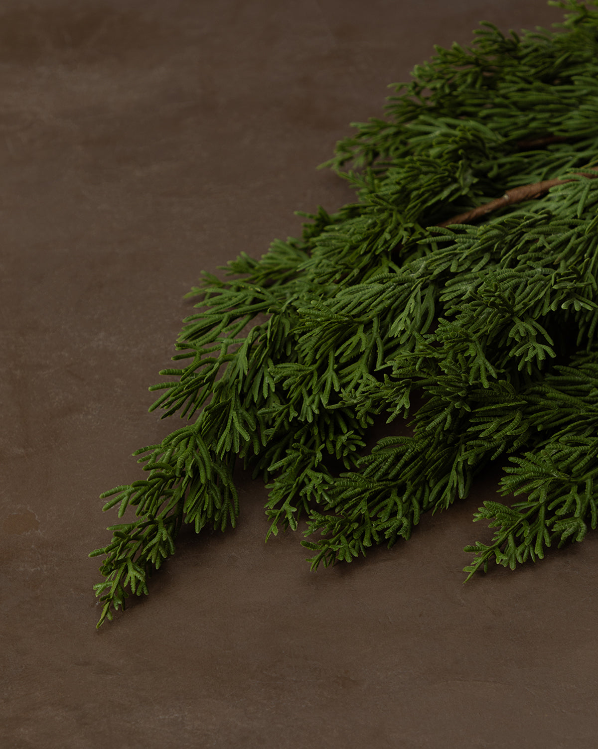 6' Faux Winter Evergreen Garland