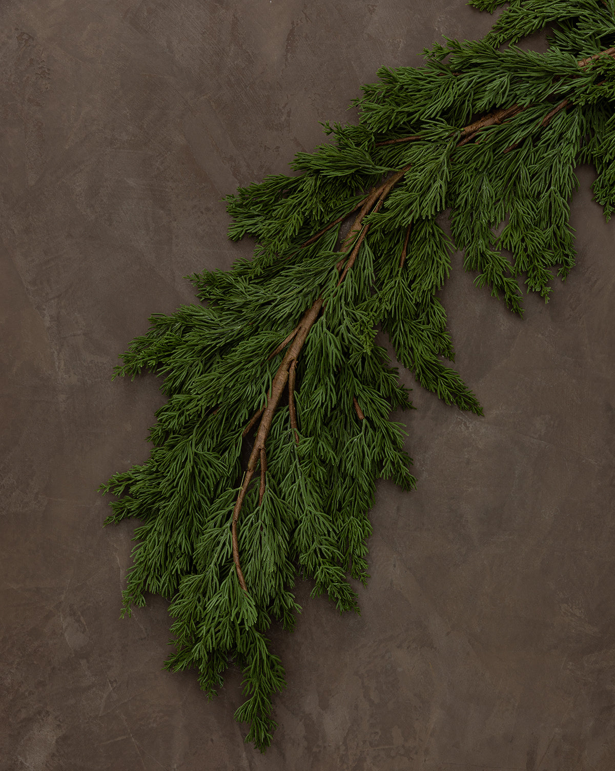 6' Faux Winter Evergreen Garland