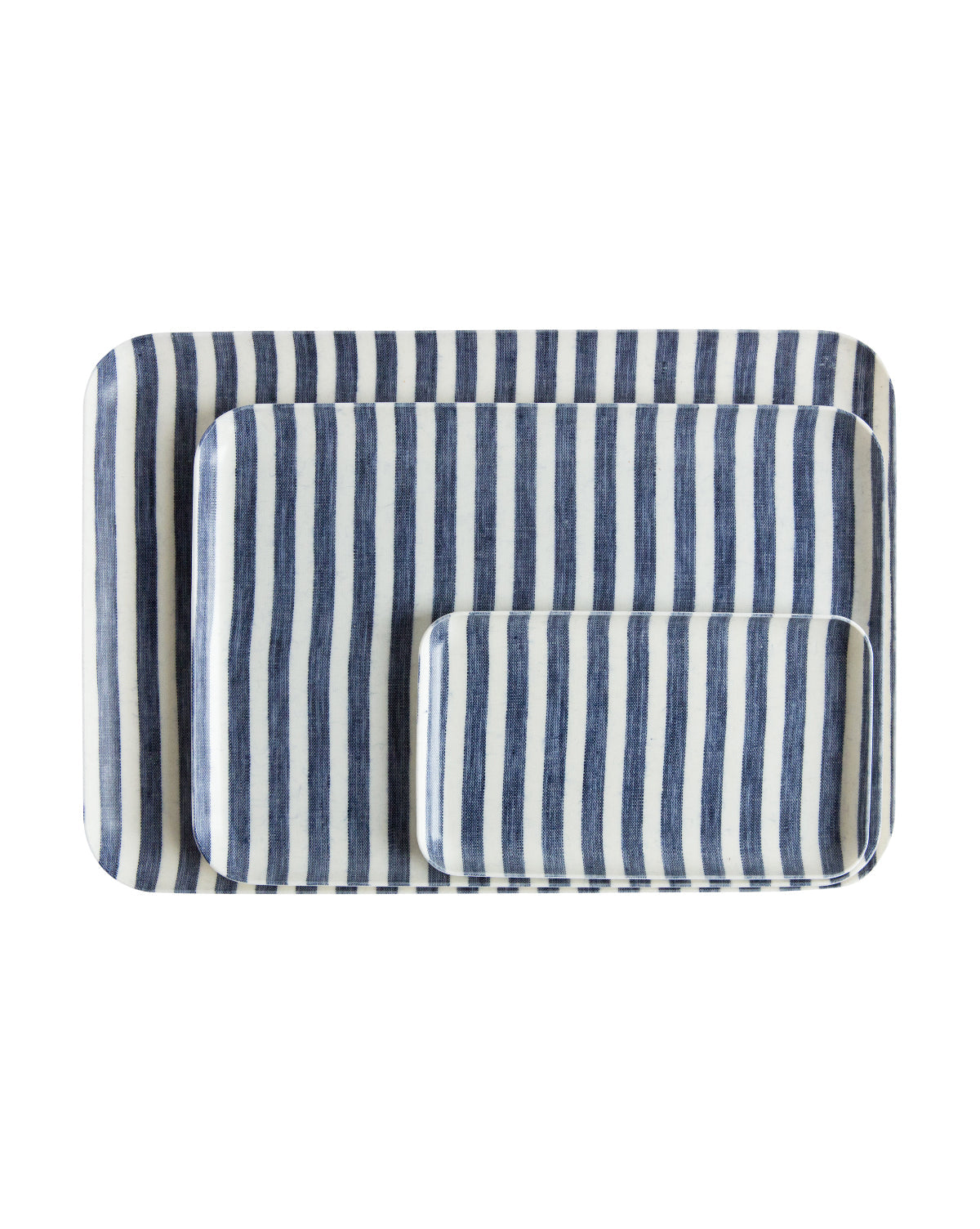 French Stripe Linen Tray