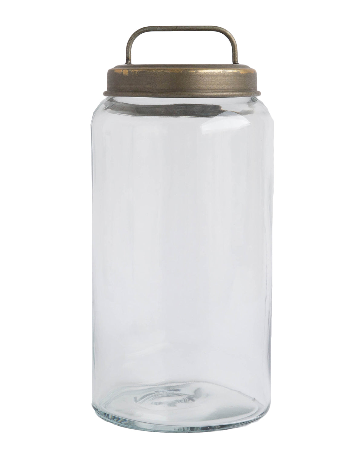 Galvanized Lidded Canisters