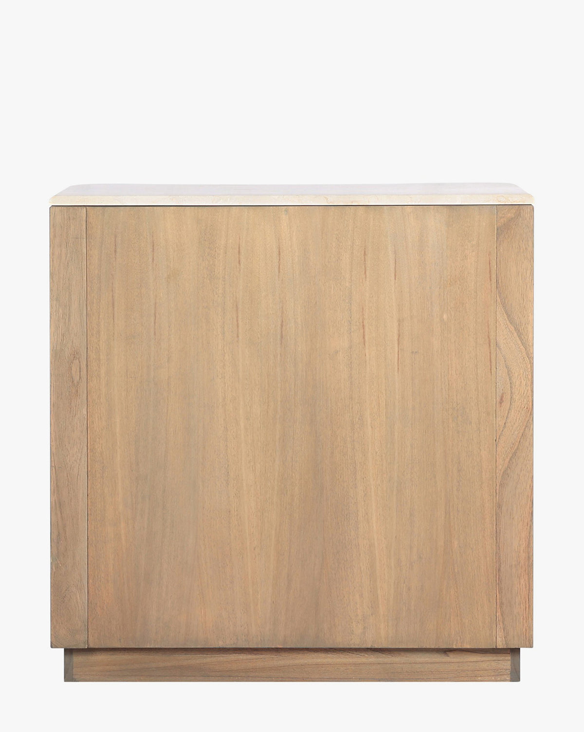 The Gatlin Chest is a rectangular chest made from solid mindi wood with a natural light finish, featuring smooth surfaces, spacious drawers, and minimal hardware, shown against a plain white background by McGee & Co.