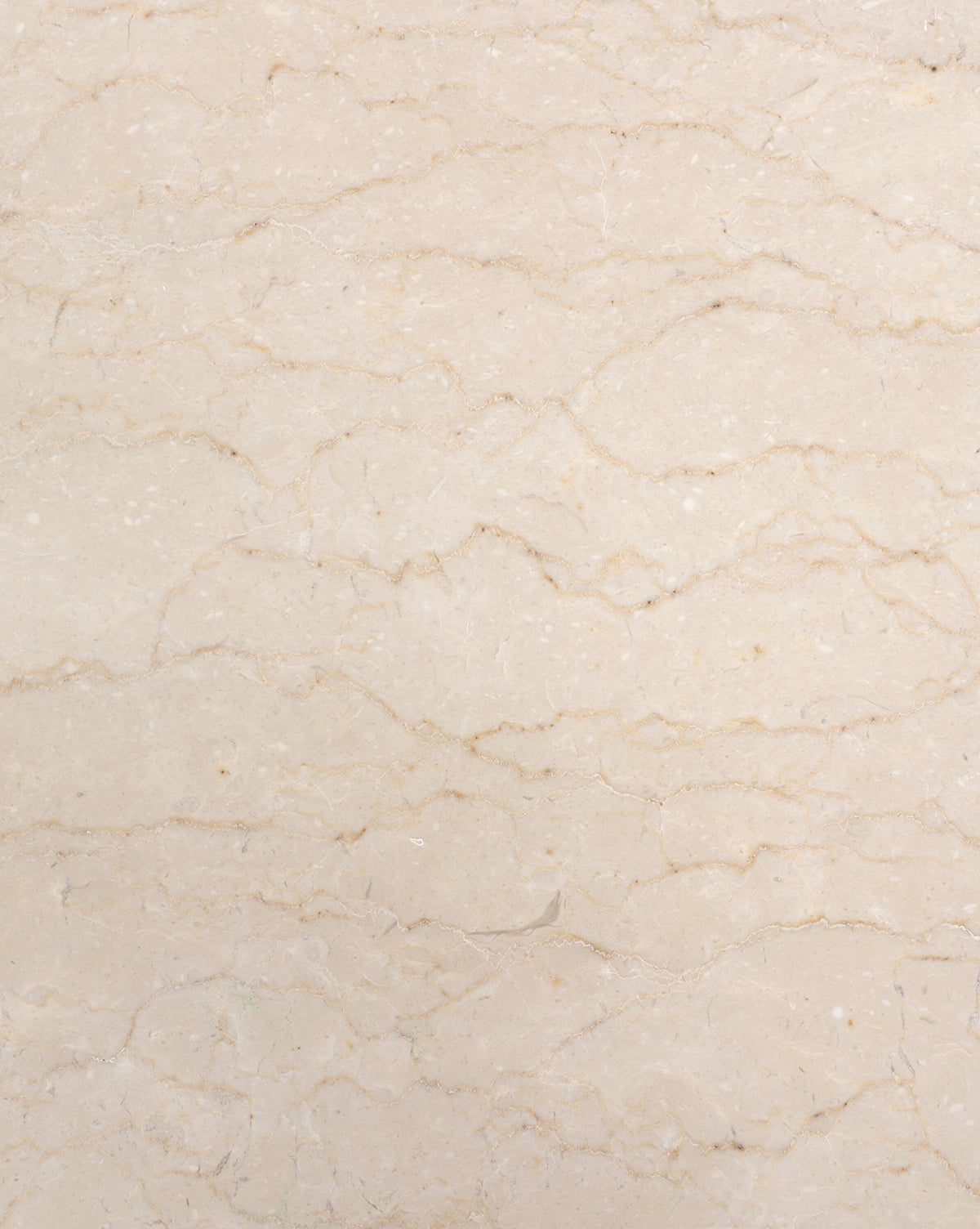 The Gatlin Nightstand features a cream-colored marble top with subtle wavy light brown veining, paired with a solid mindi wood frame and built-in bedside storage for a stylish, functional addition to your space, by McGee & Co.