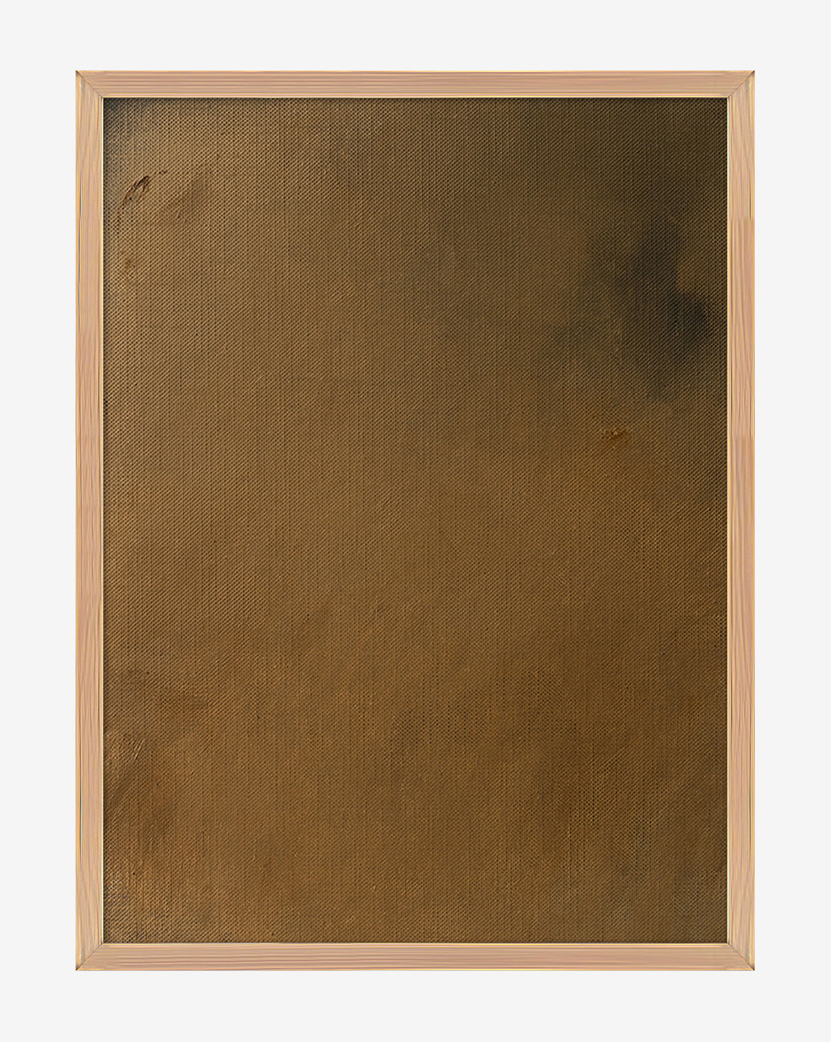Golden Hour is a framed canvas featuring solid, textured bronze with visible brush strokes and subtle tonal variations. This abstract wall art stands out as elegant home decor on a plain white background.