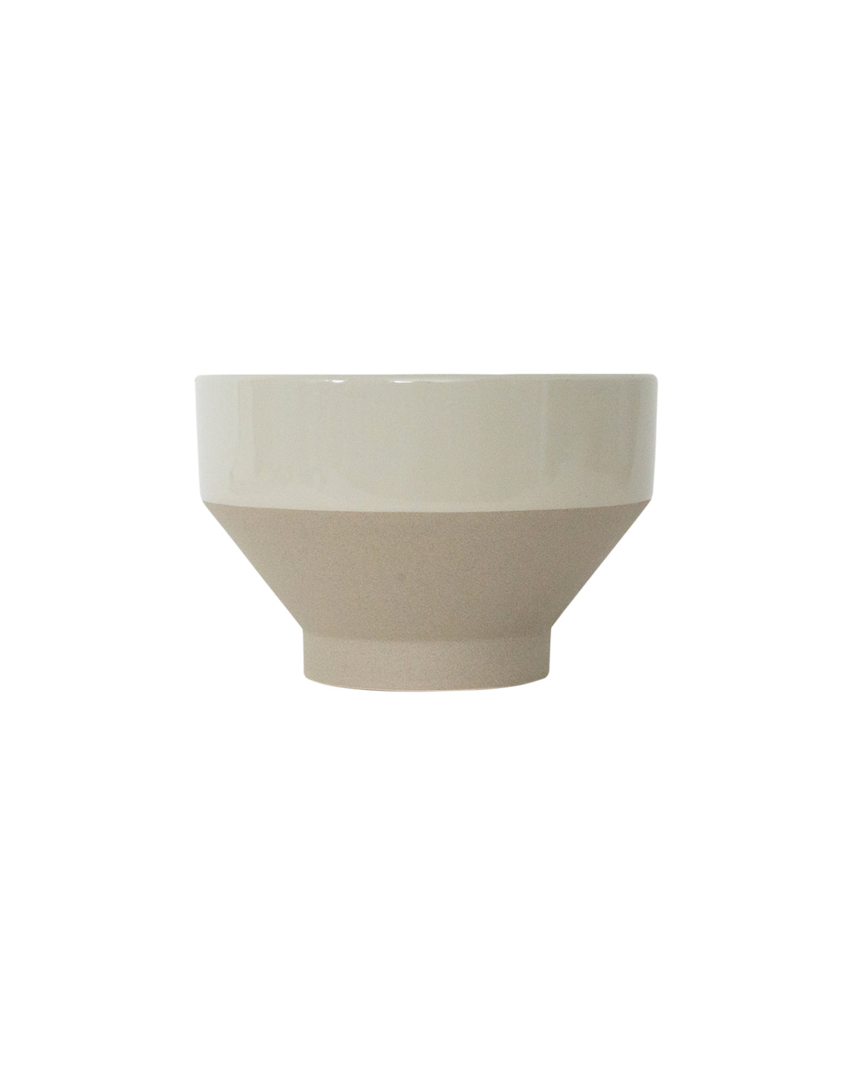 Greige Pedestal Pot
