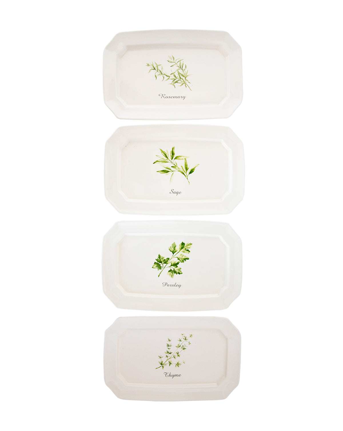Herbal Printed Platters