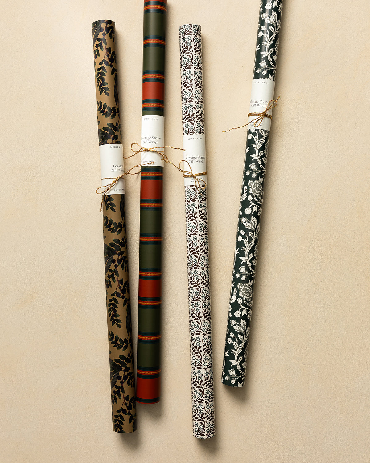 McGee & Co. wrapping paper for holiday gift wrap