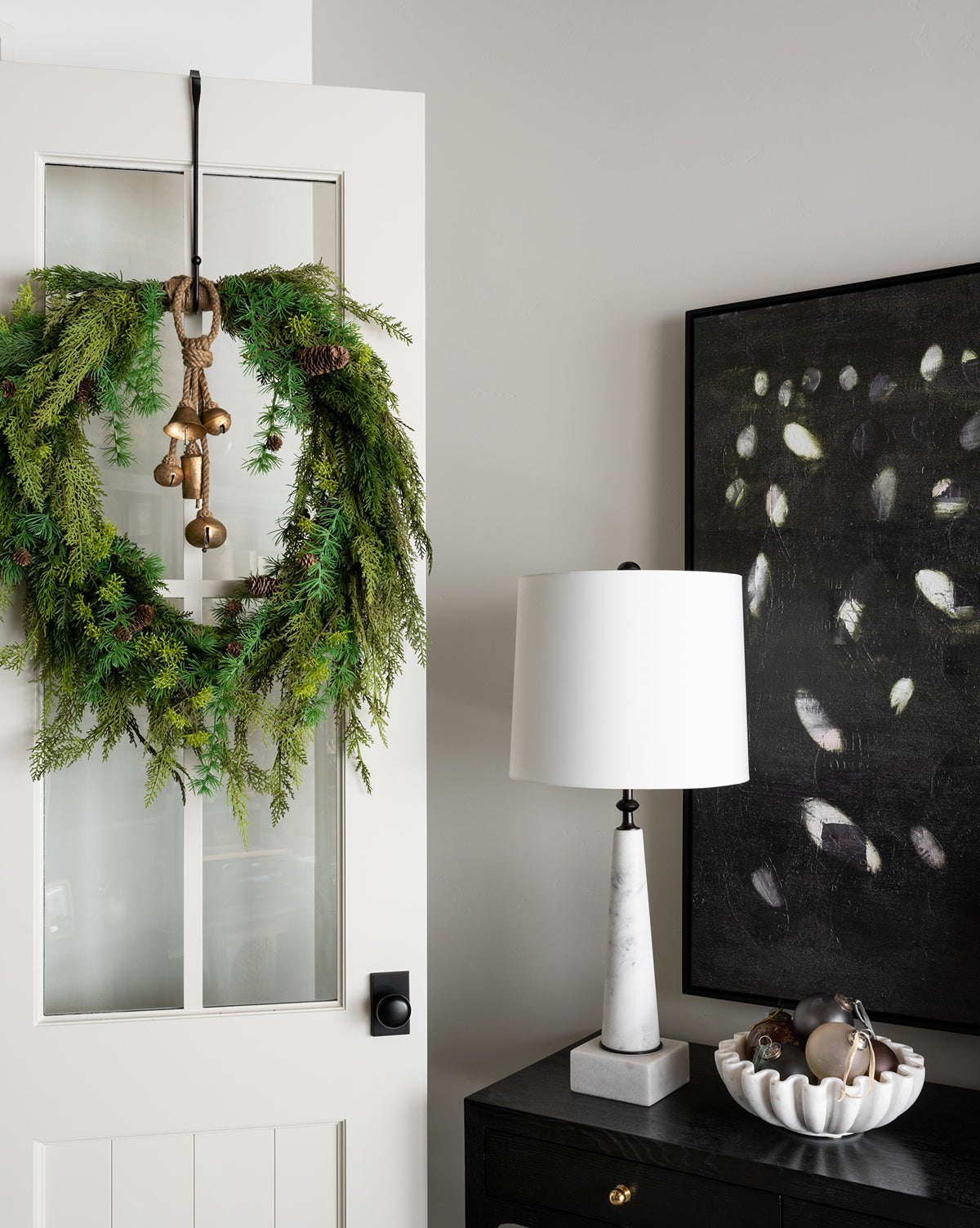 Faux Cedar & Pinecone Wreath