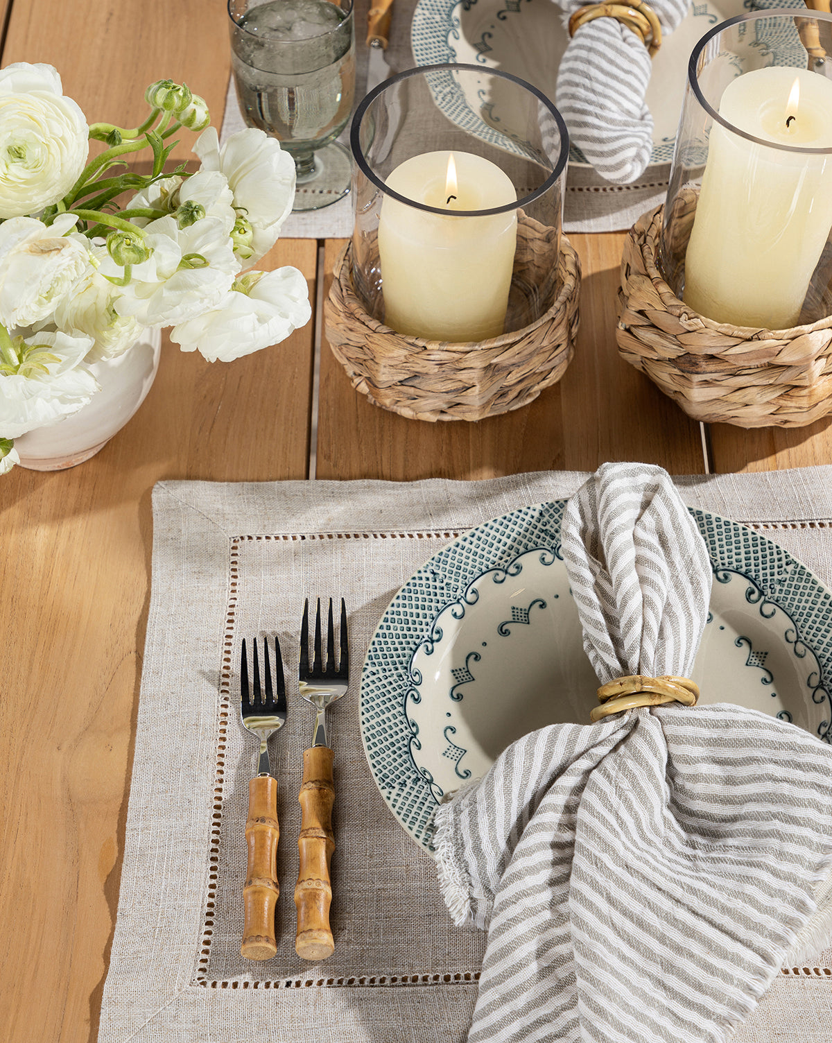 Striped Fringe Napkins