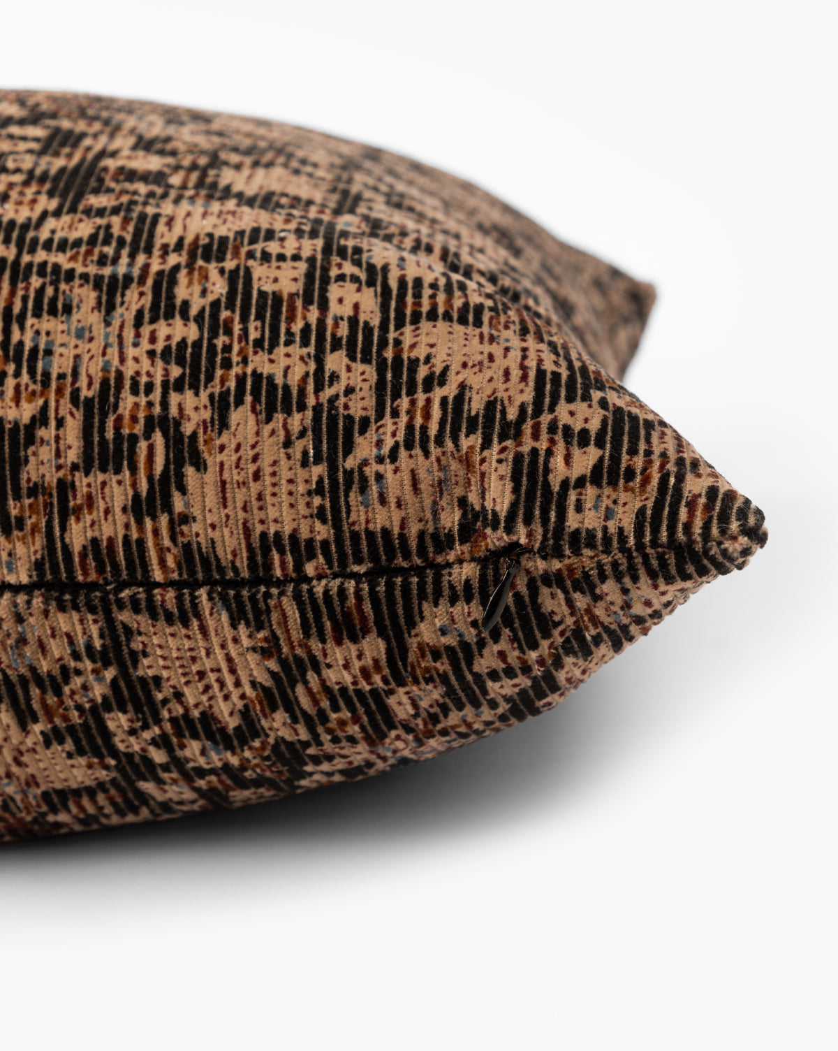 Isolde Velvet Block Print Pillow Cover