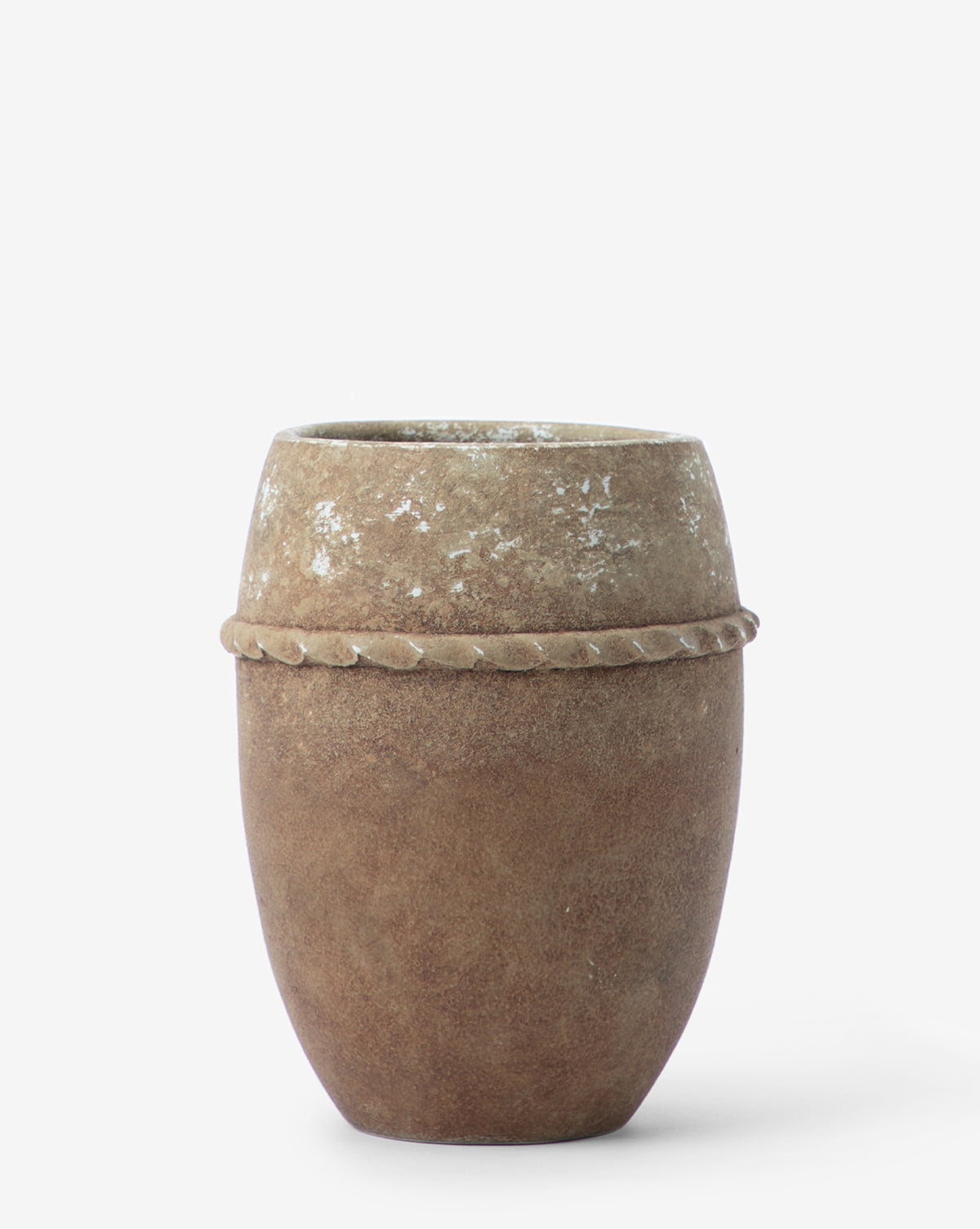 Large Landis Planter, 8” Dia. x 10” H, ceramic with matte finish, detail from McGee & Co.