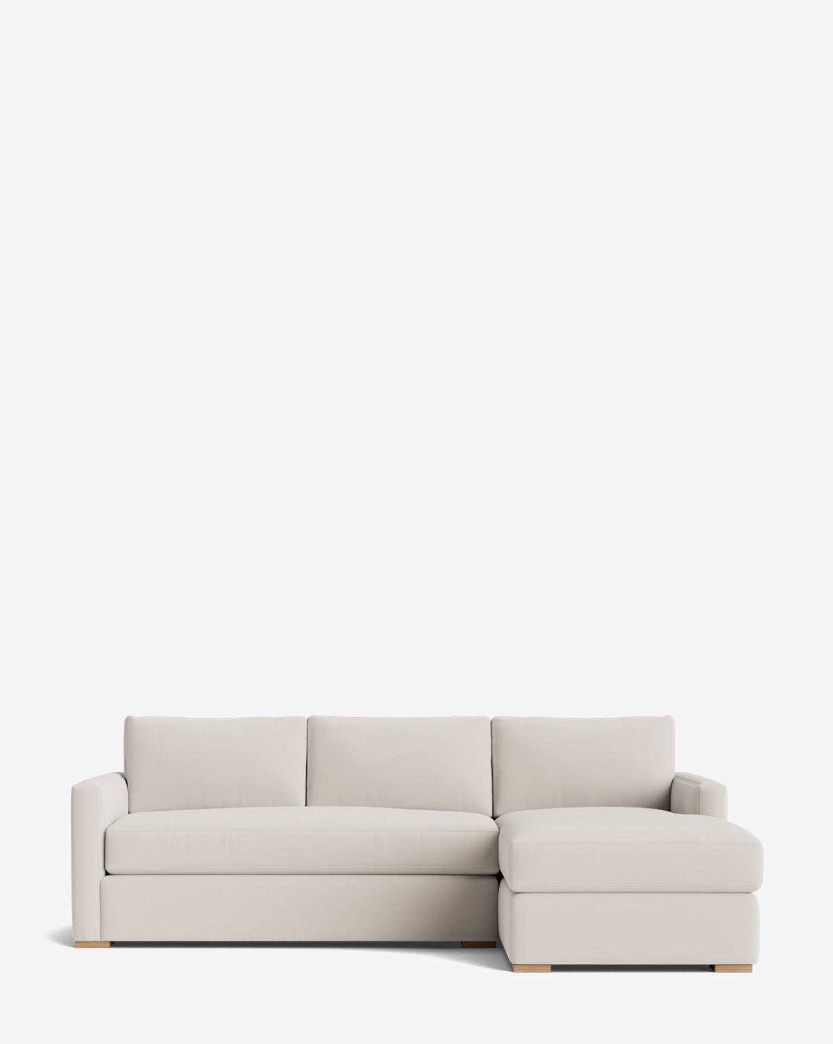 Macy Upholstered Chaise Sectional 101"