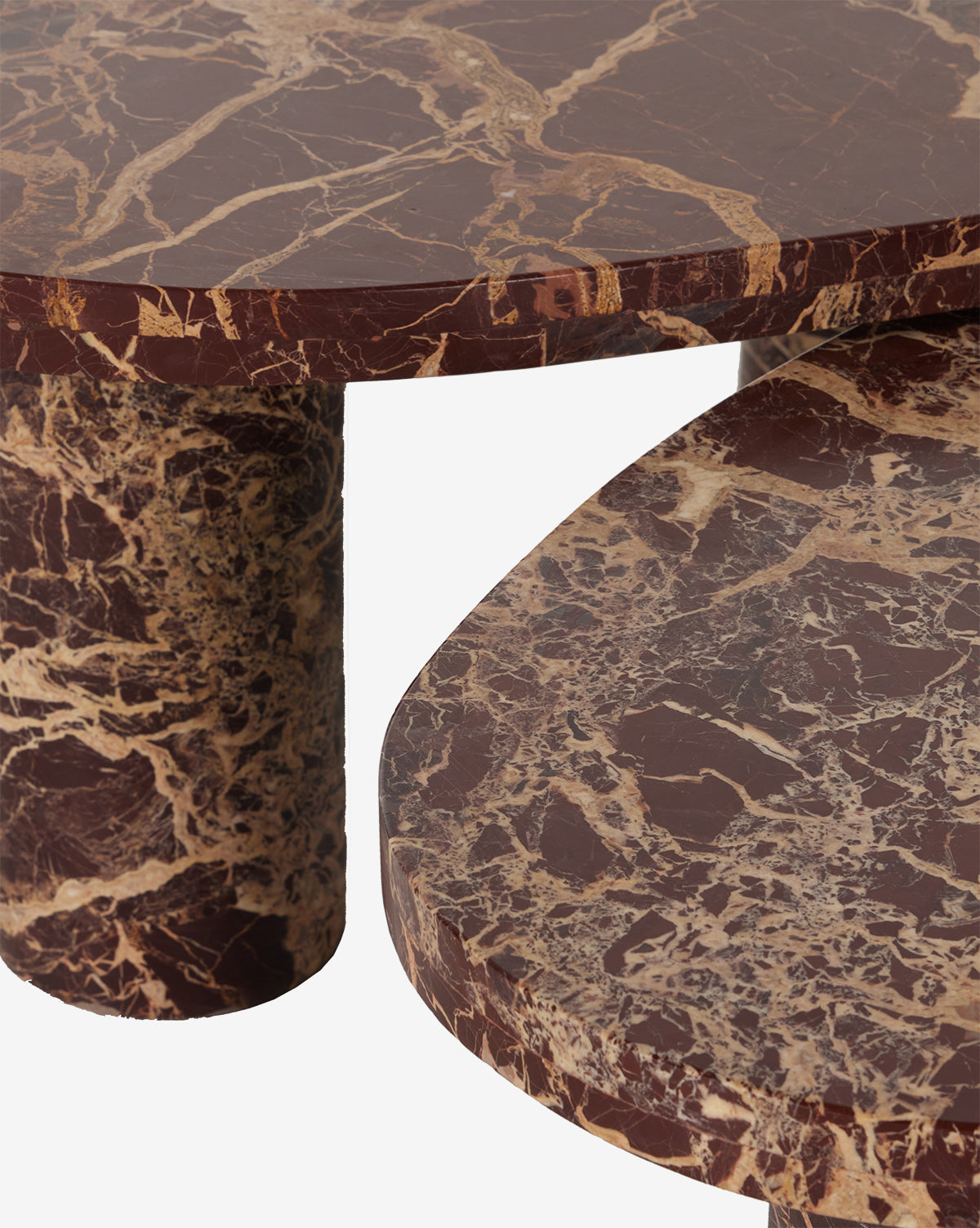 Merlot Marble Coffee Table (Set of 2)