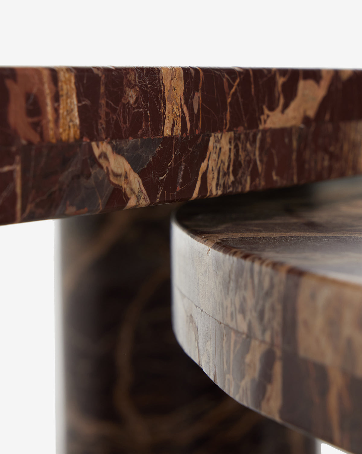 Merlot Marble Coffee Table (Set of 2)