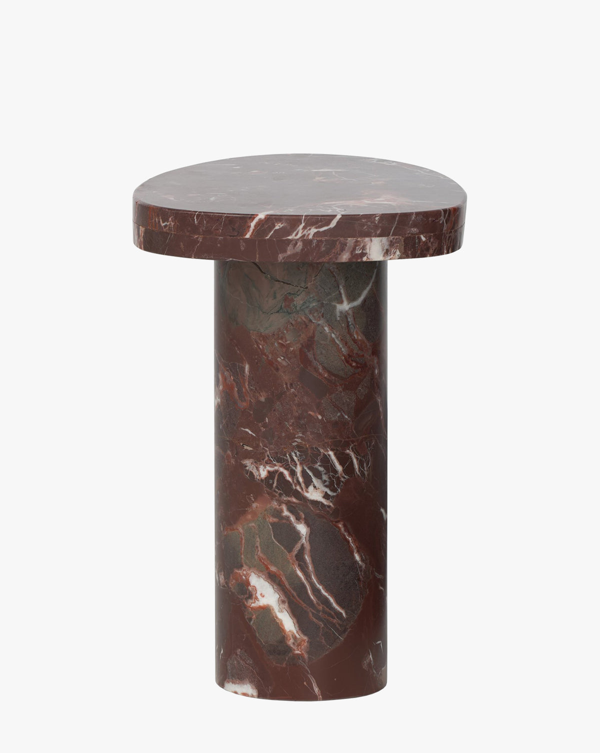 Merlot Marble End Table