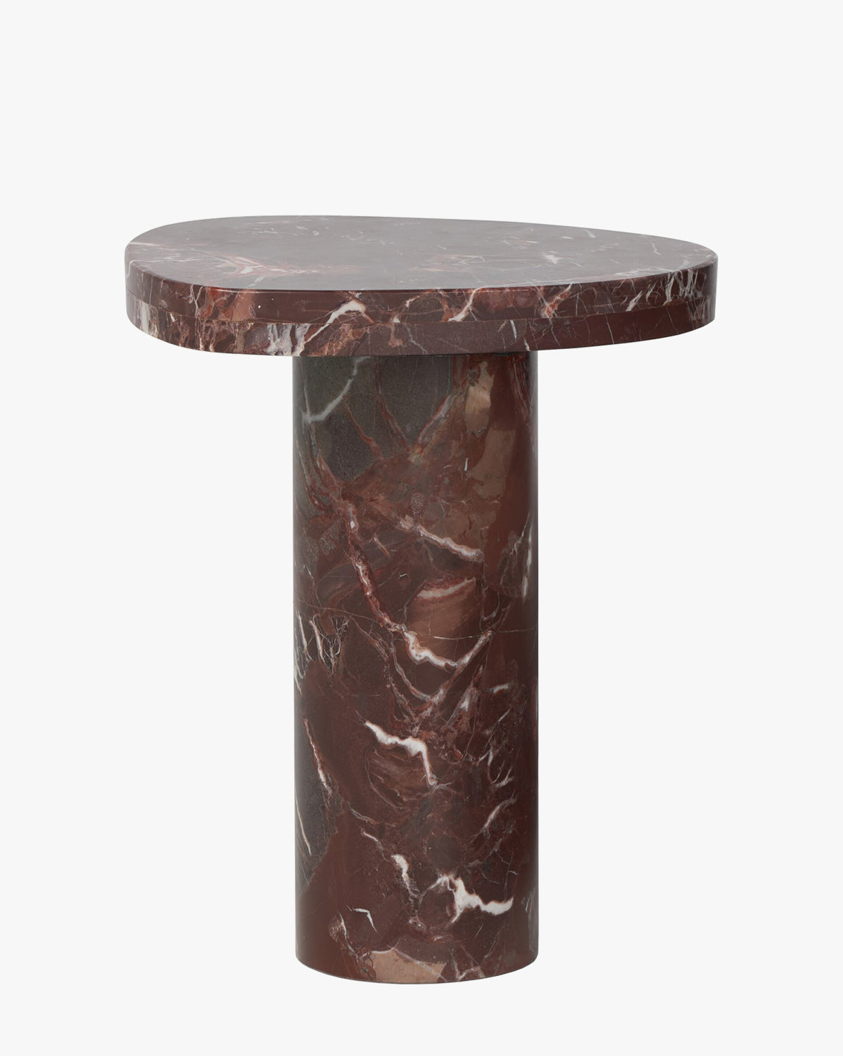 Merlot Marble End Table