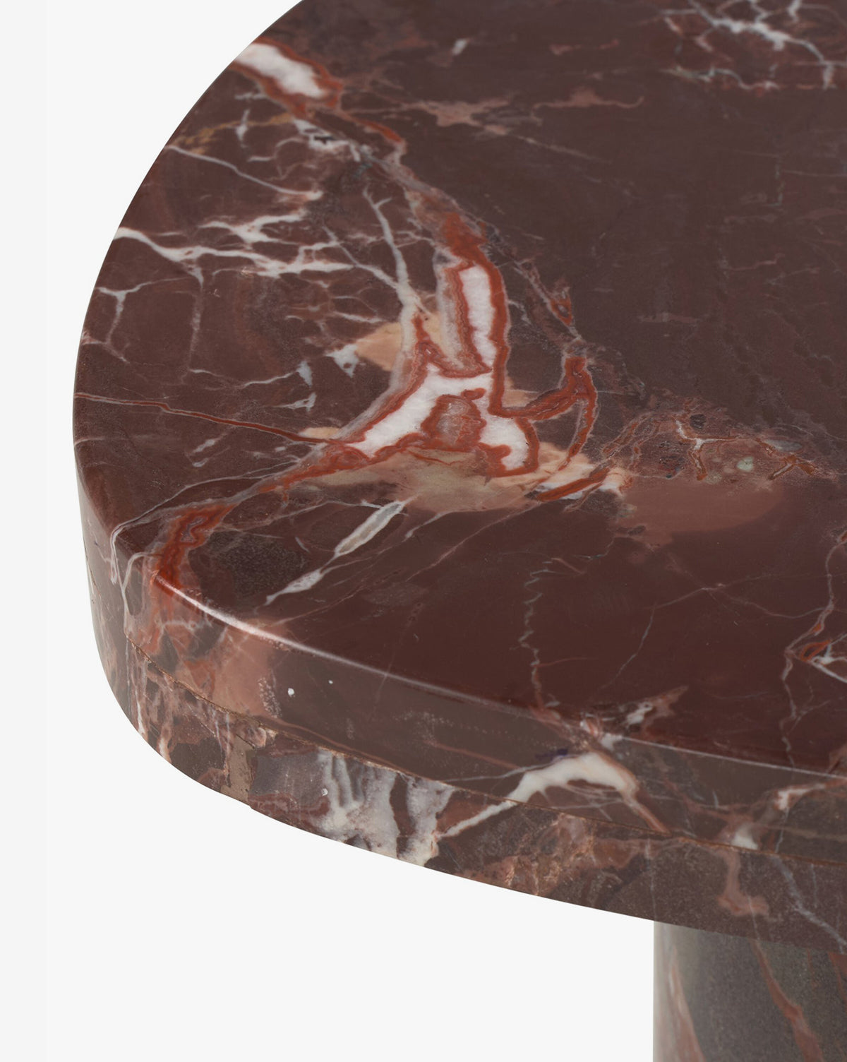 Merlot Marble End Table